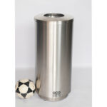 Brushed Finish Stainless Steel Waste Bin – Open Top, Large 70 Litre Capacity