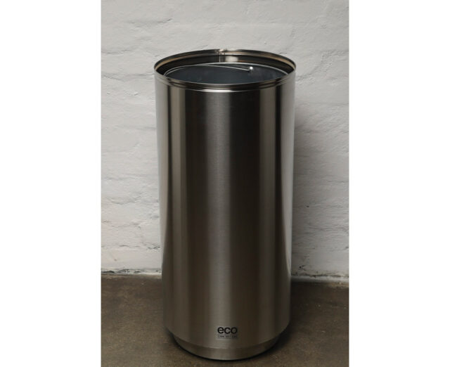 Open Top Rubbish Bin 70 Litre Stainless Steel Waste Bin Eco Elegance