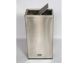 Swivel Top Stainless Steel Rectangular Waste Bin
