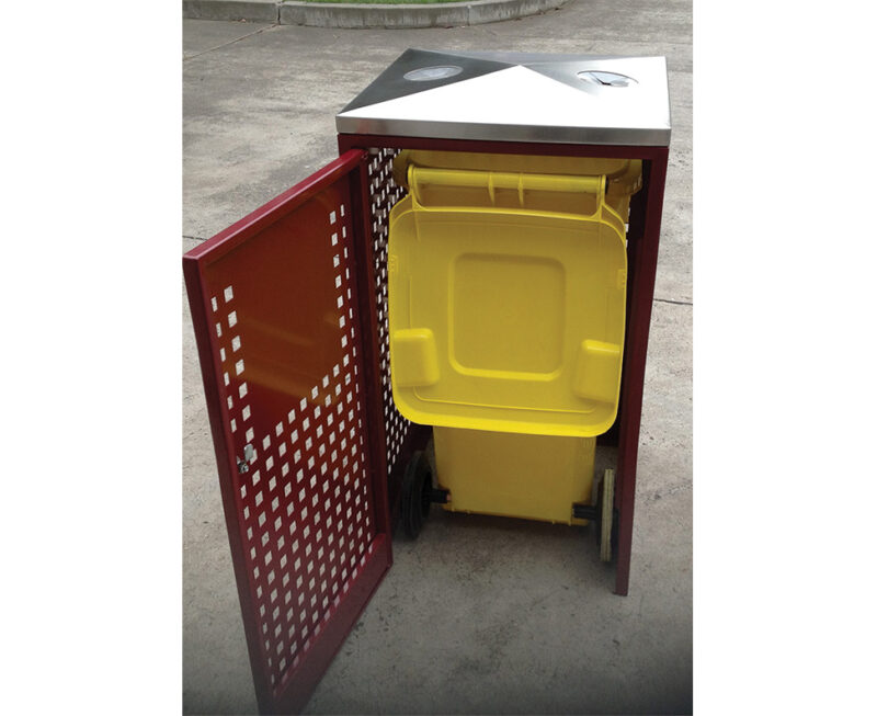Public Recycle Bin Stainless Steel Outdoor Bins Eco Elegance