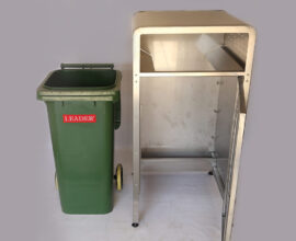 Stainless Steel Wheelie Street Bin Enclosure